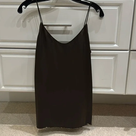 NWT Theory Vine Green silk camisole top SP - Picture 2 of 7